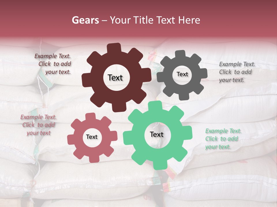 Rice In Bag PowerPoint Template