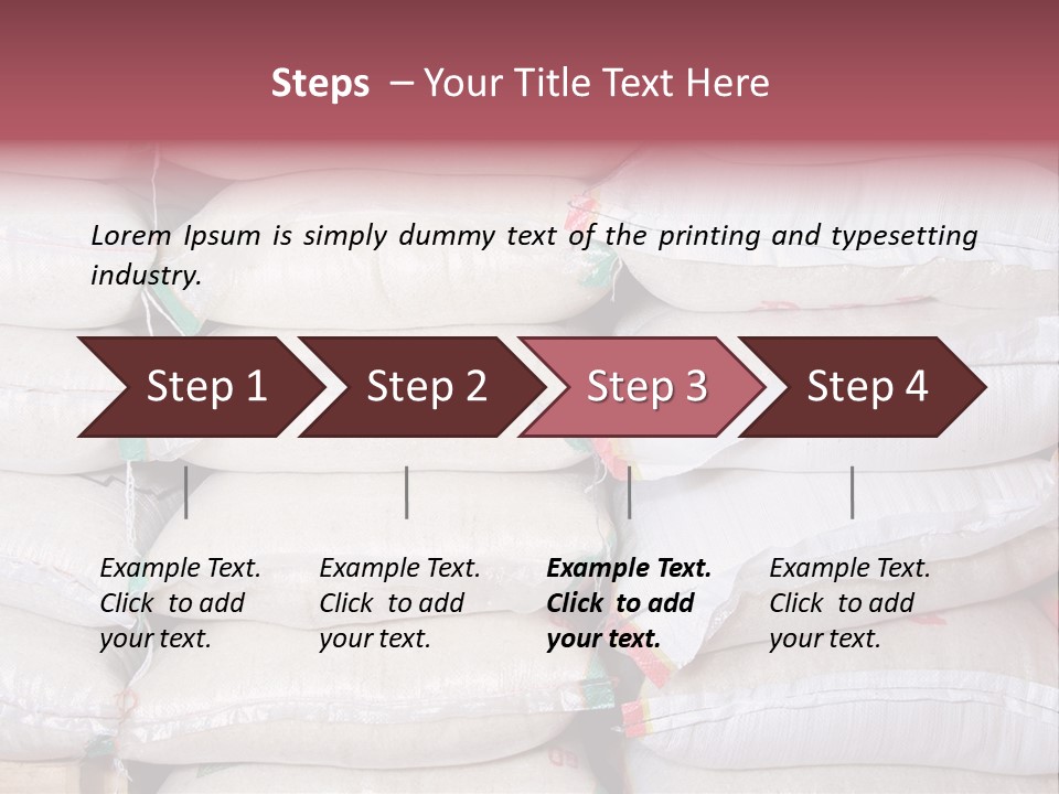 Rice In Bag PowerPoint Template