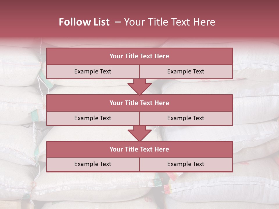 Rice In Bag PowerPoint Template