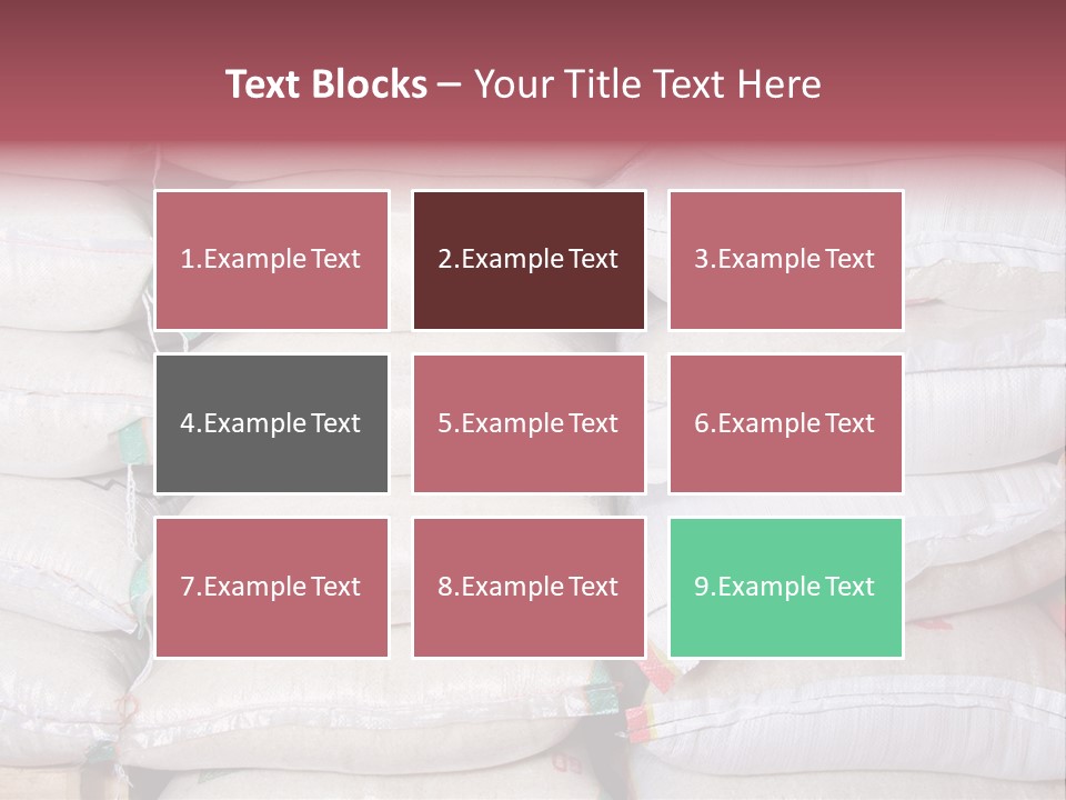 Rice In Bag PowerPoint Template