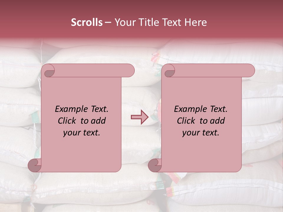 Rice In Bag PowerPoint Template