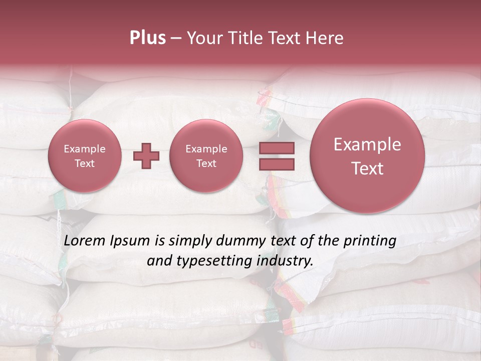 Rice In Bag PowerPoint Template