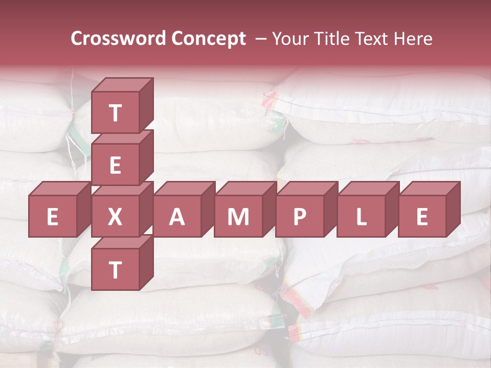 Rice In Bag PowerPoint Template