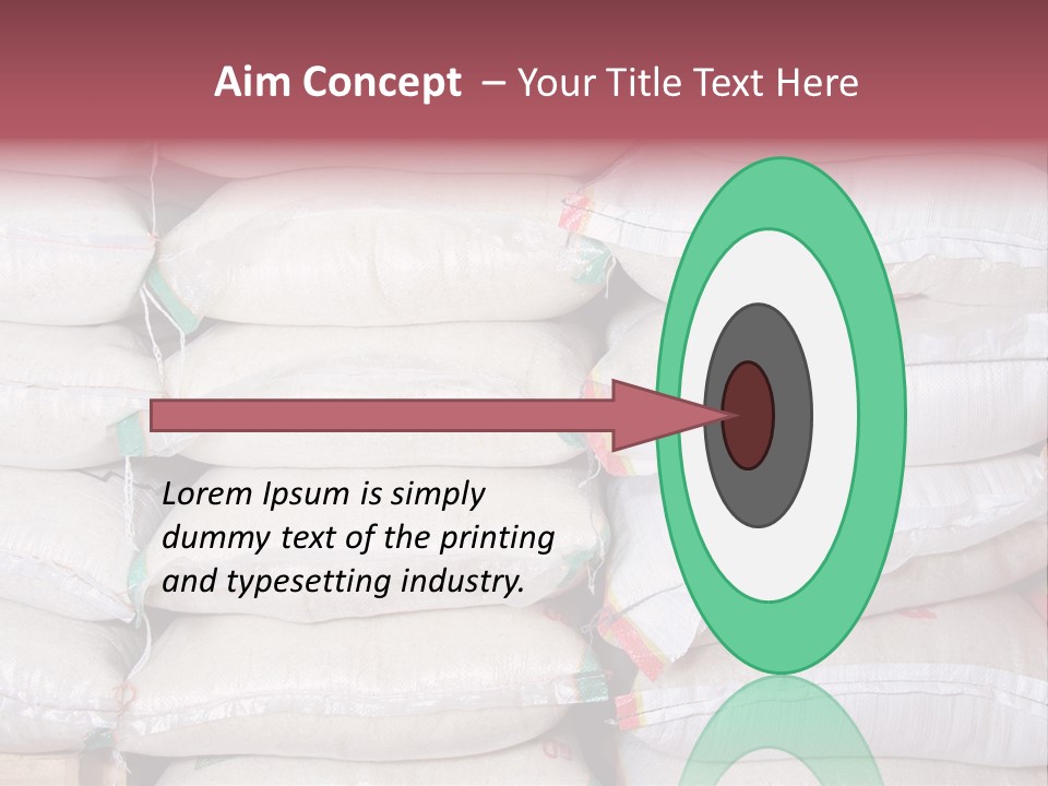 Rice In Bag PowerPoint Template