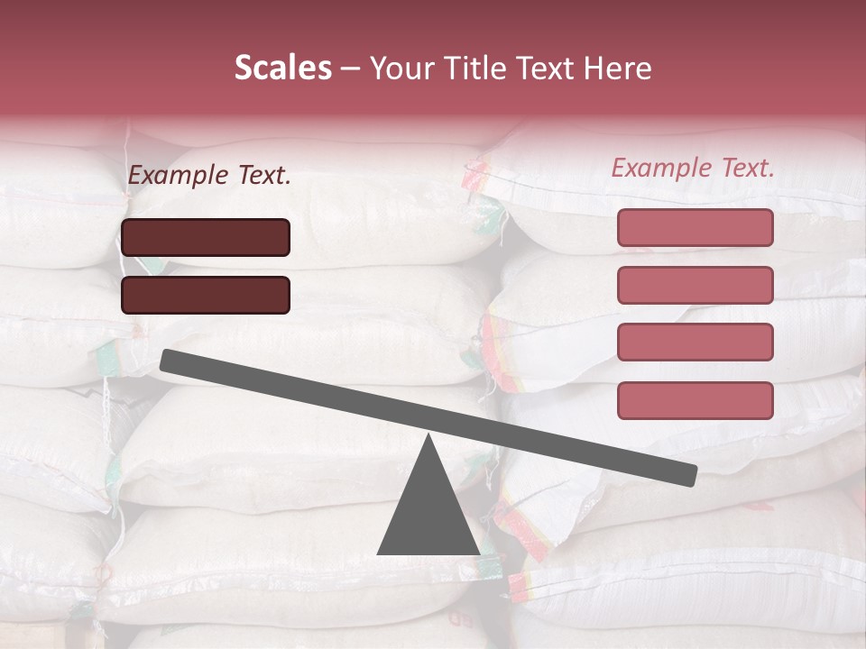 Rice In Bag PowerPoint Template