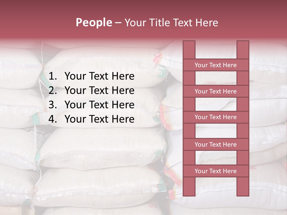 Rice In Bag PowerPoint Template