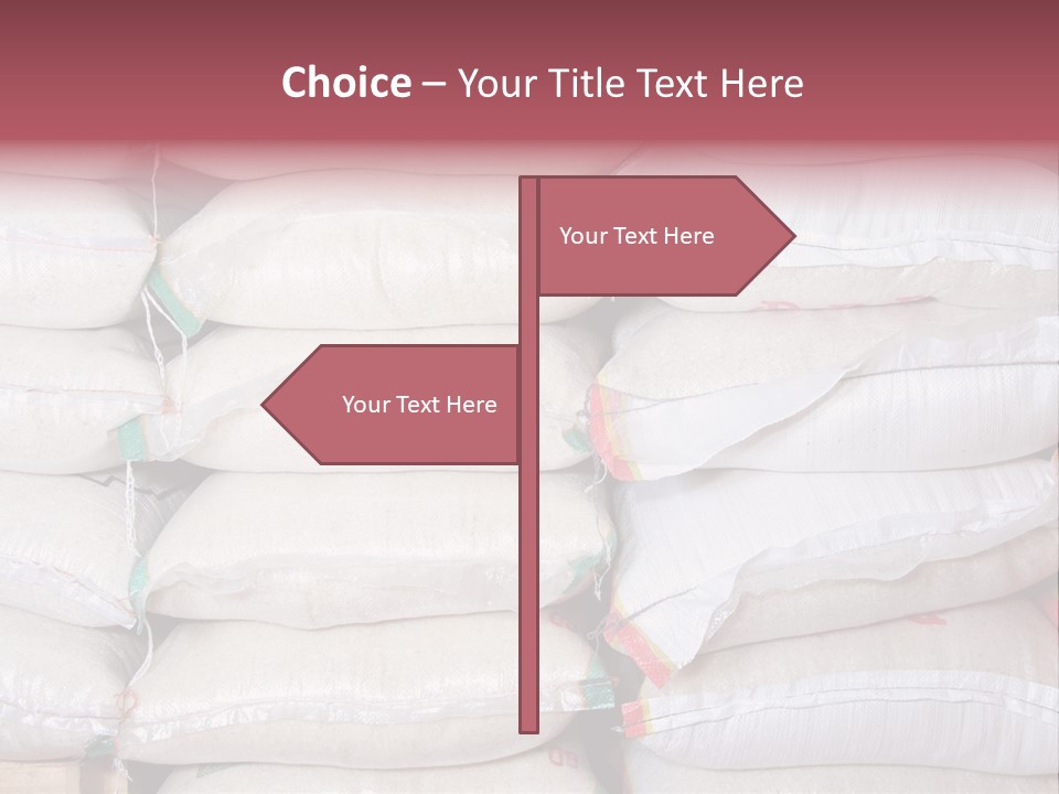 Rice In Bag PowerPoint Template