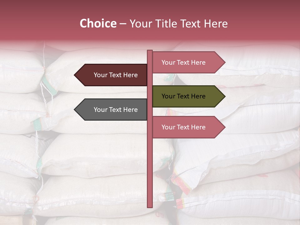 Rice In Bag PowerPoint Template
