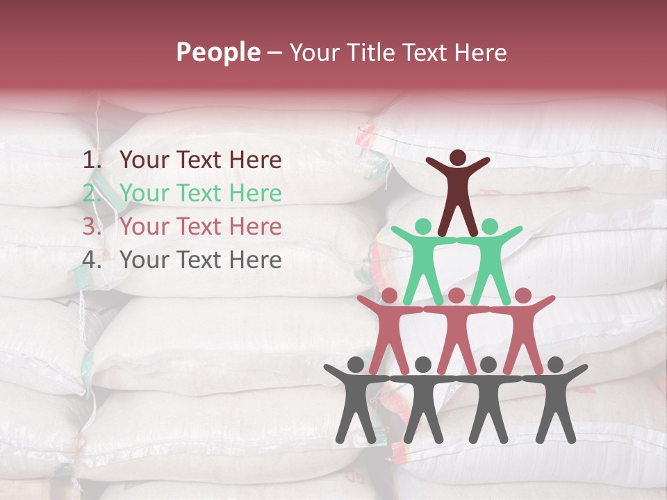 Rice In Bag PowerPoint Template