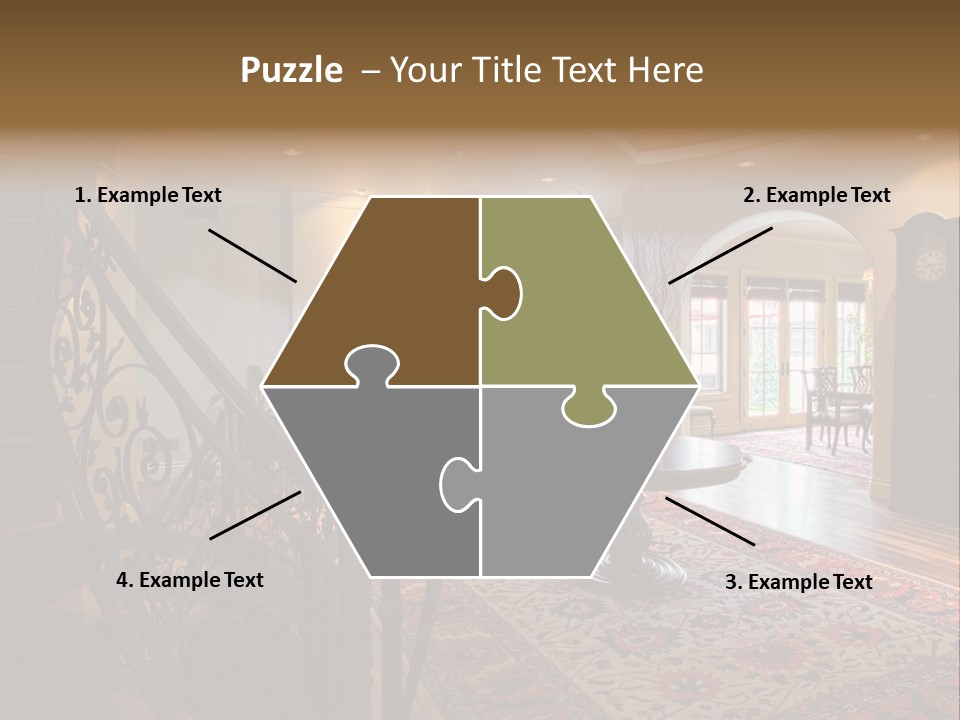 Elegant Curved Staircase PowerPoint Template