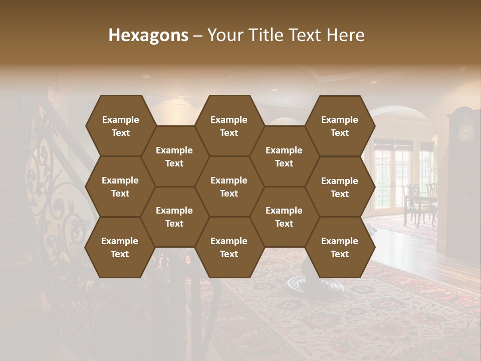 Elegant Curved Staircase PowerPoint Template
