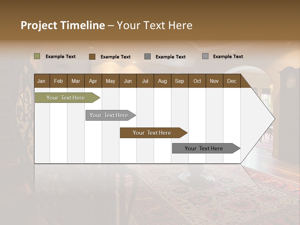 Elegant Curved Staircase PowerPoint Template