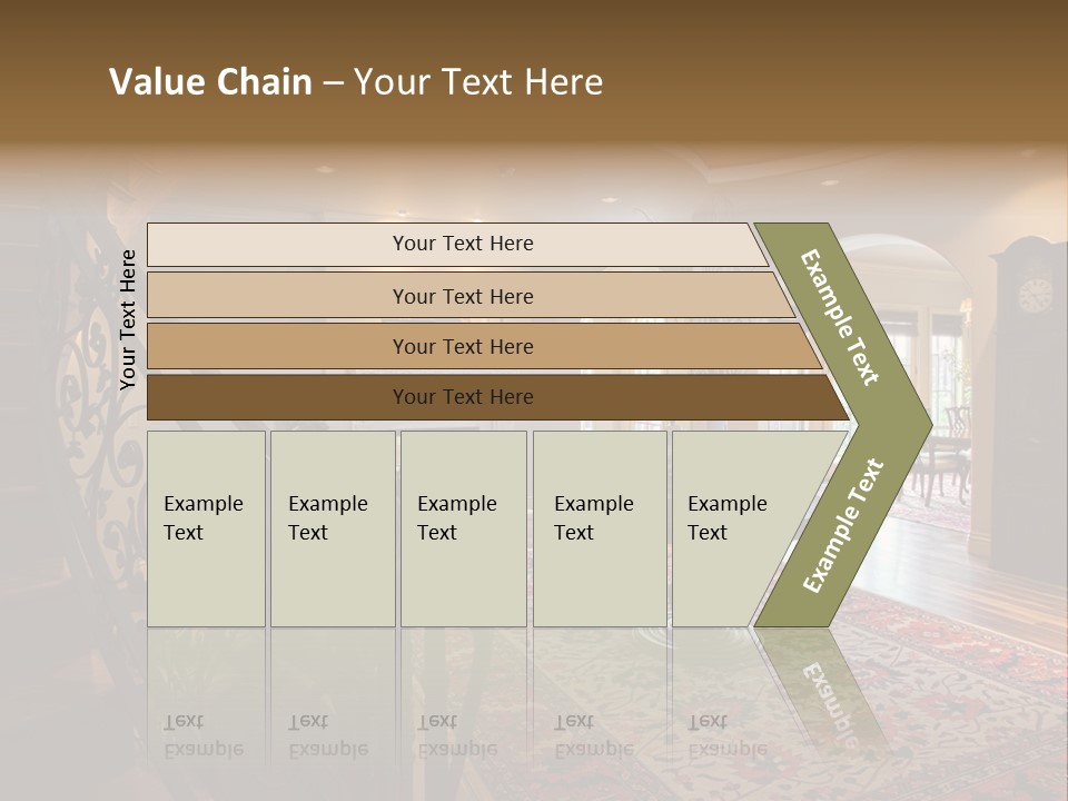 Elegant Curved Staircase PowerPoint Template