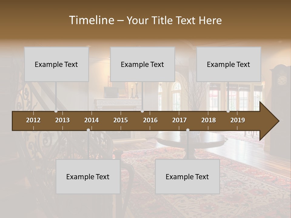 Elegant Curved Staircase PowerPoint Template