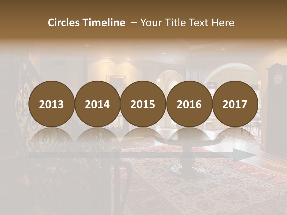 Elegant Curved Staircase PowerPoint Template