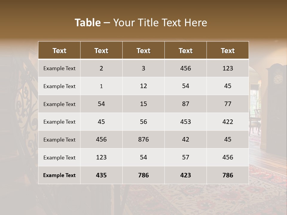 Elegant Curved Staircase PowerPoint Template
