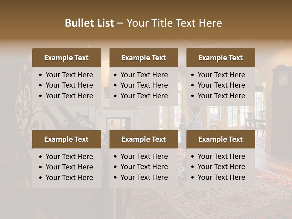 Elegant Curved Staircase PowerPoint Template