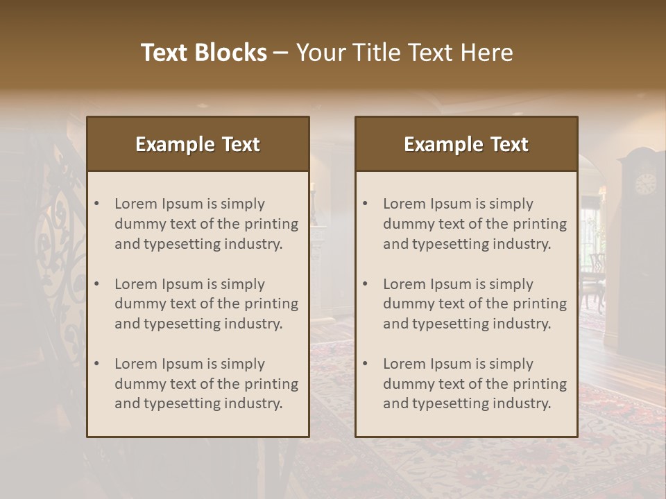 Elegant Curved Staircase PowerPoint Template