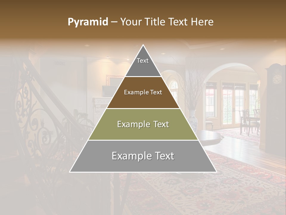 Elegant Curved Staircase PowerPoint Template