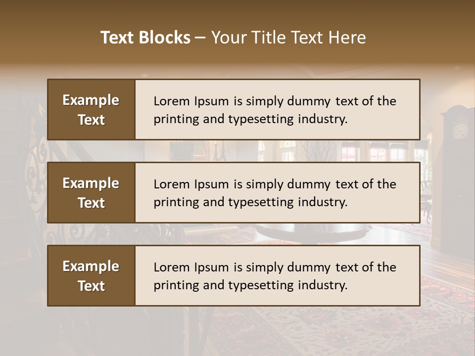 Elegant Curved Staircase PowerPoint Template