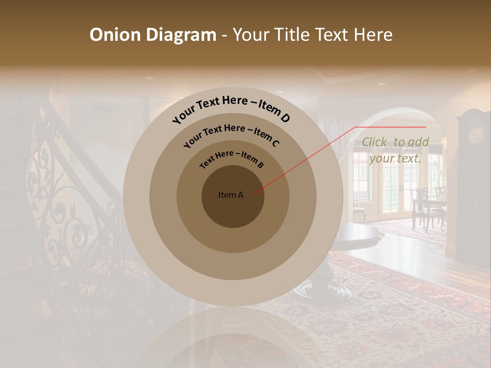 Elegant Curved Staircase PowerPoint Template