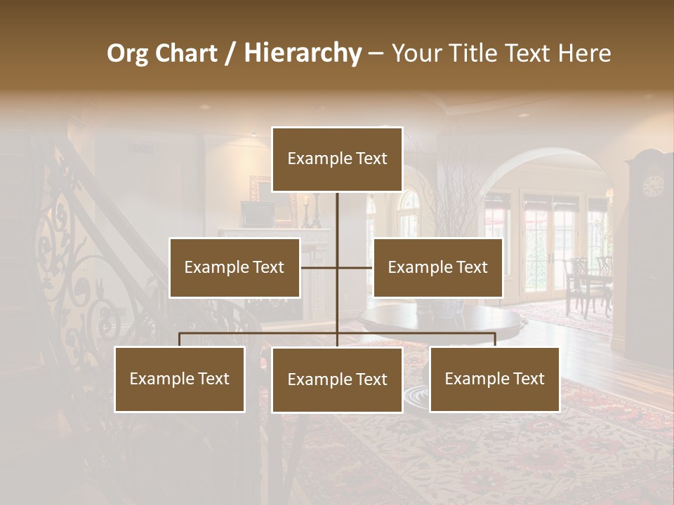 Elegant Curved Staircase PowerPoint Template