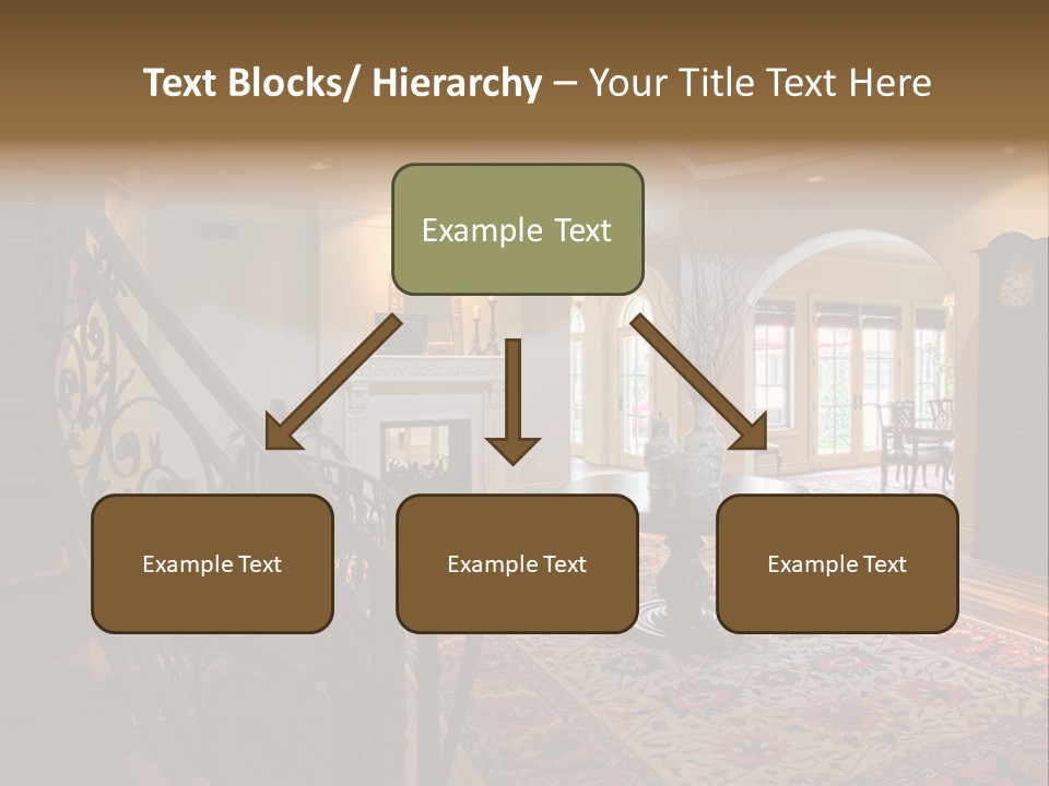 Elegant Curved Staircase PowerPoint Template