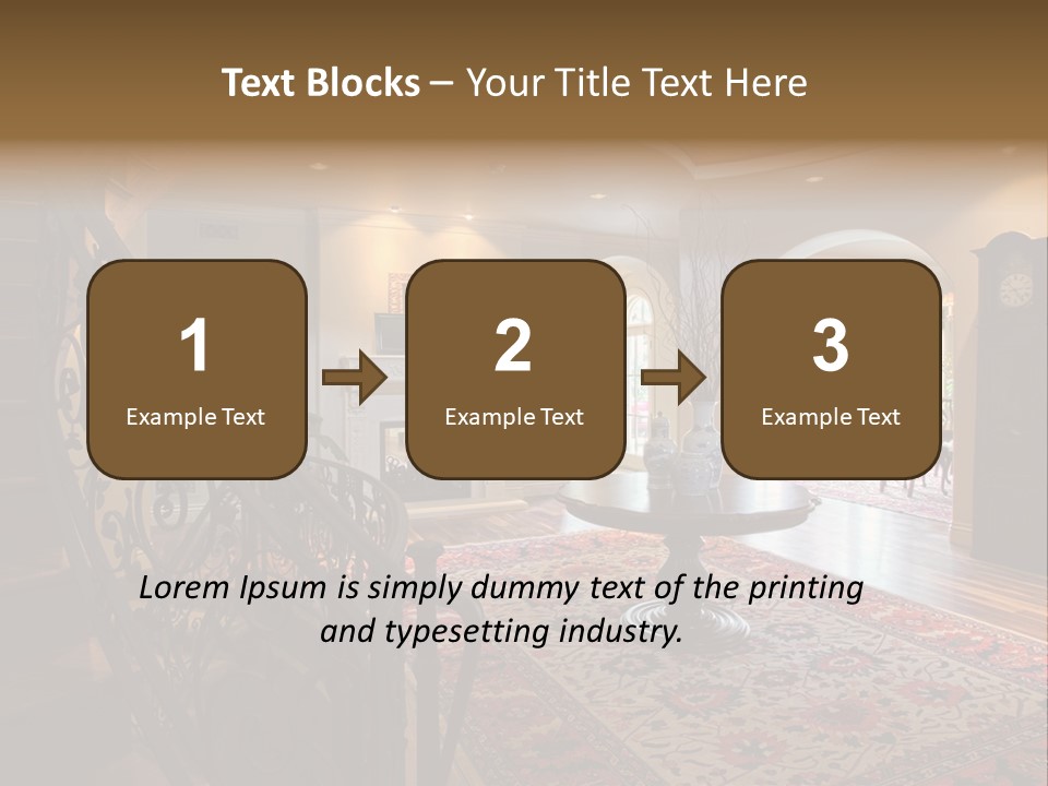 Elegant Curved Staircase PowerPoint Template