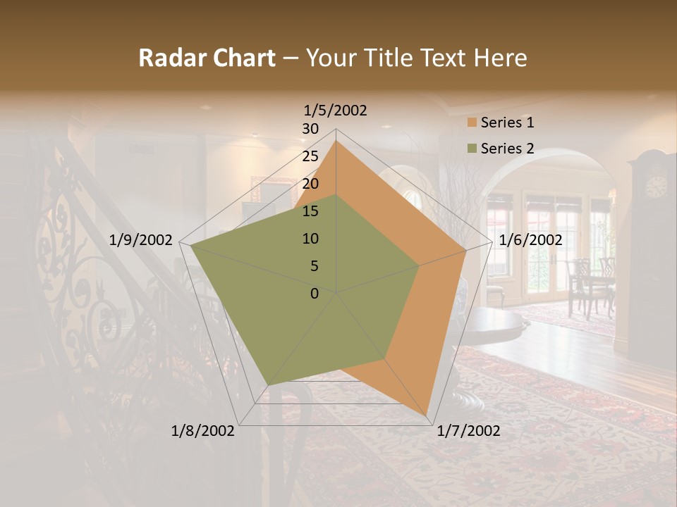 Elegant Curved Staircase PowerPoint Template