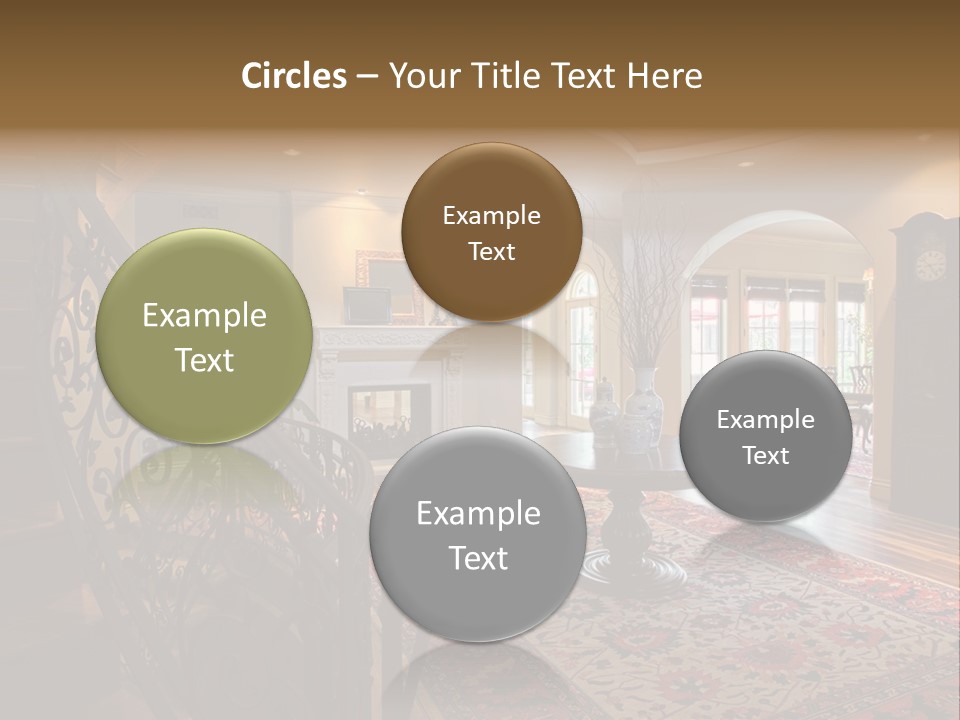 Elegant Curved Staircase PowerPoint Template