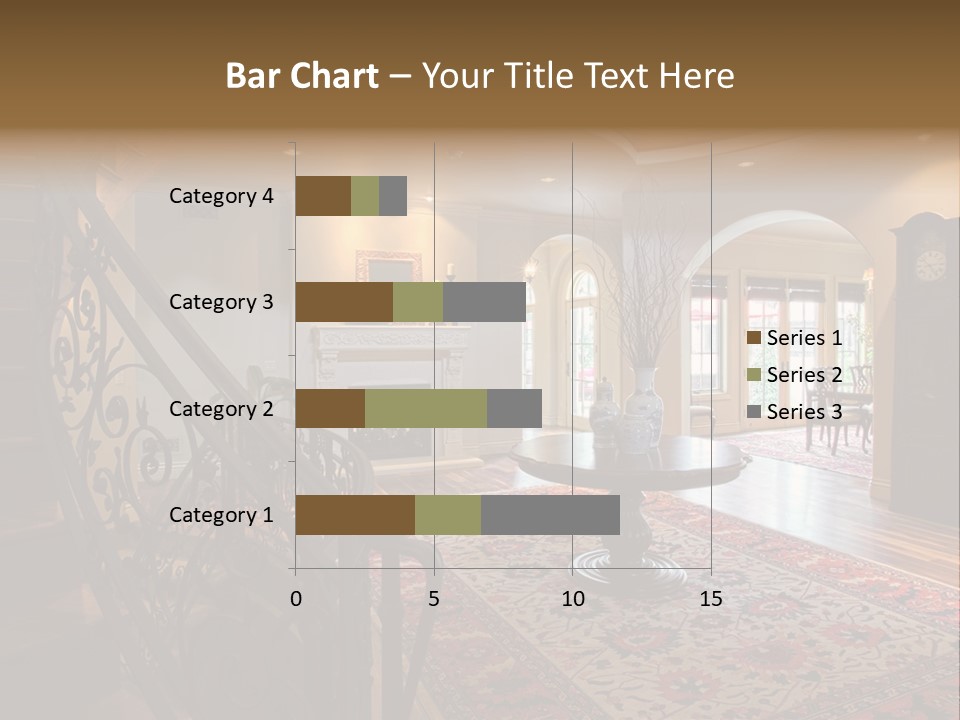 Elegant Curved Staircase PowerPoint Template