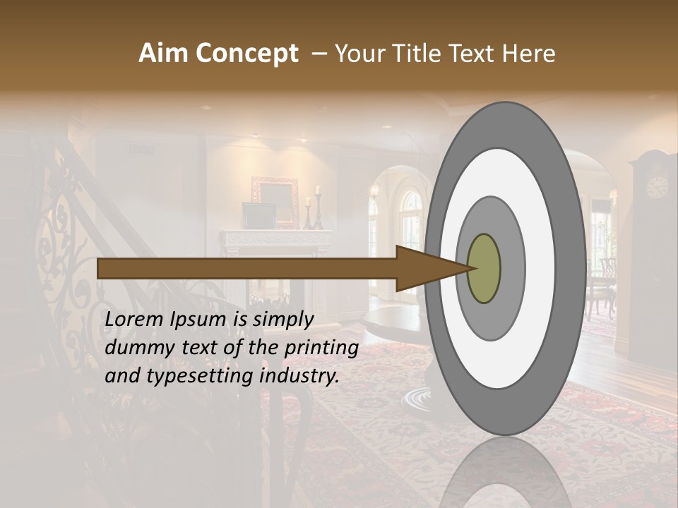 Elegant Curved Staircase PowerPoint Template