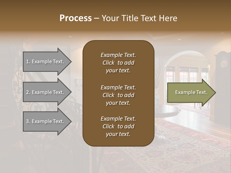 Elegant Curved Staircase PowerPoint Template
