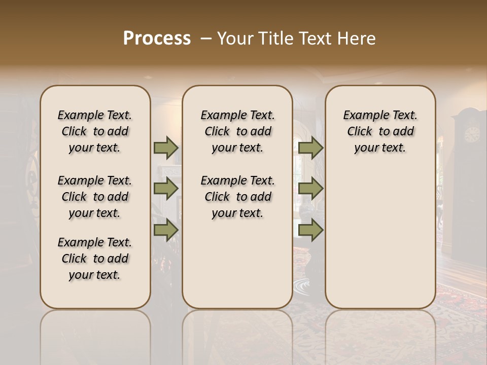 Elegant Curved Staircase PowerPoint Template