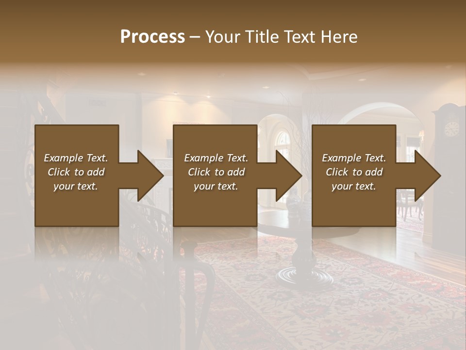 Elegant Curved Staircase PowerPoint Template