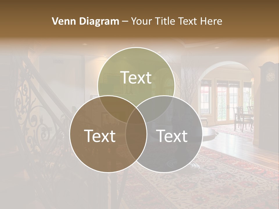 Elegant Curved Staircase PowerPoint Template