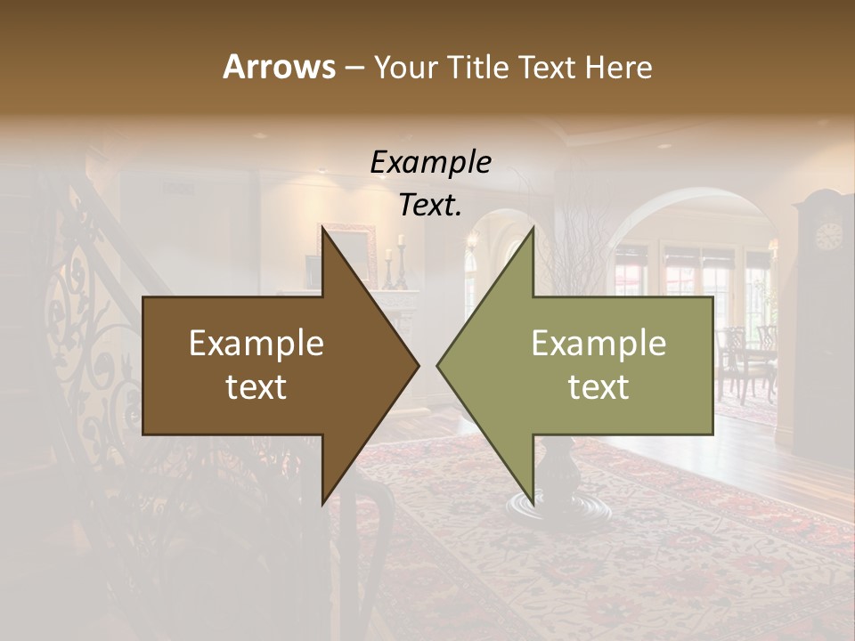Elegant Curved Staircase PowerPoint Template