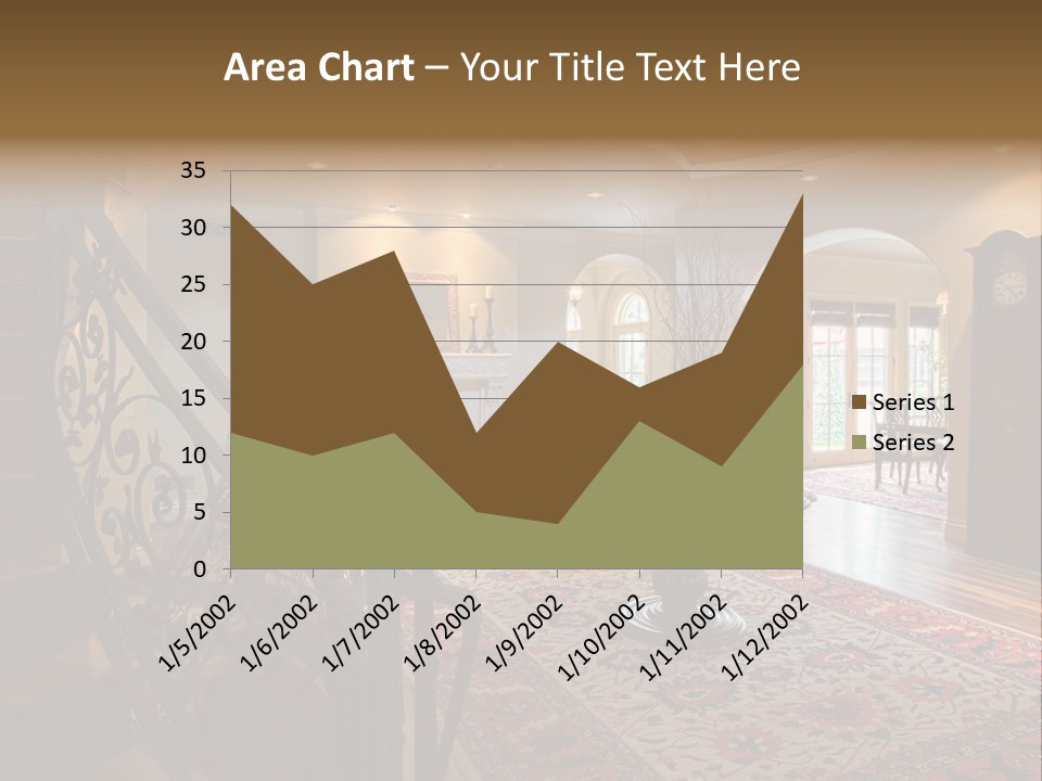 Elegant Curved Staircase PowerPoint Template