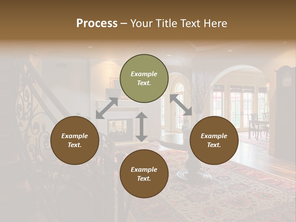 Elegant Curved Staircase PowerPoint Template
