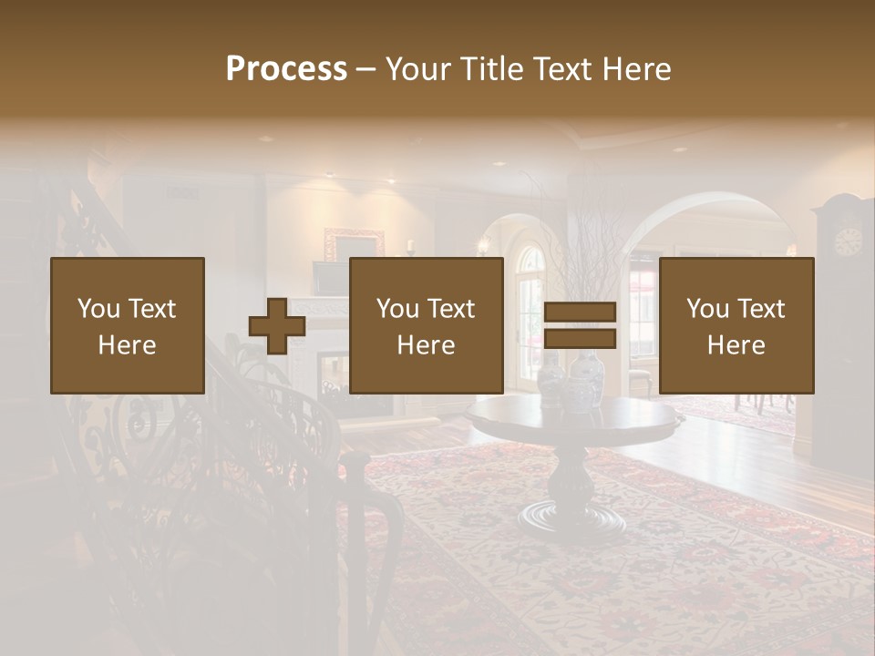 Elegant Curved Staircase PowerPoint Template