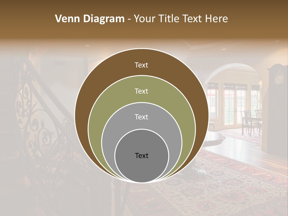 Elegant Curved Staircase PowerPoint Template