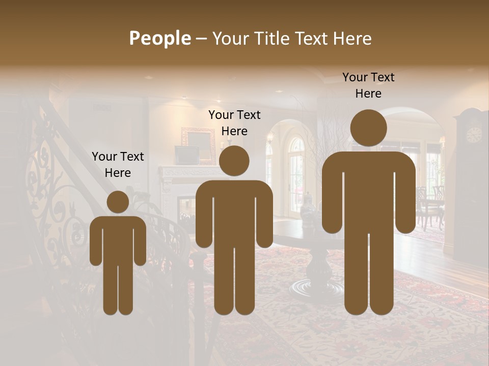 Elegant Curved Staircase PowerPoint Template