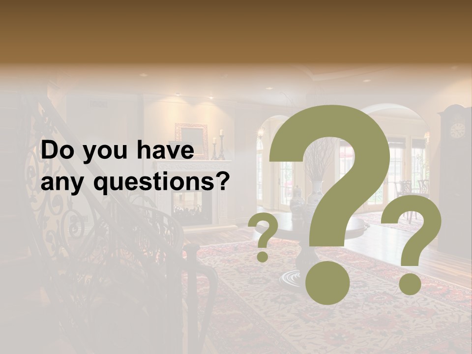 Elegant Curved Staircase PowerPoint Template