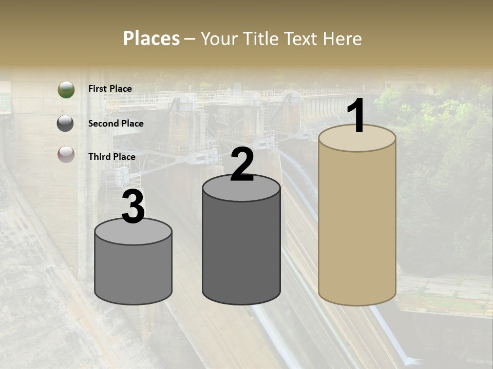 Rio Ebro Embalse De Sobron PowerPoint Template