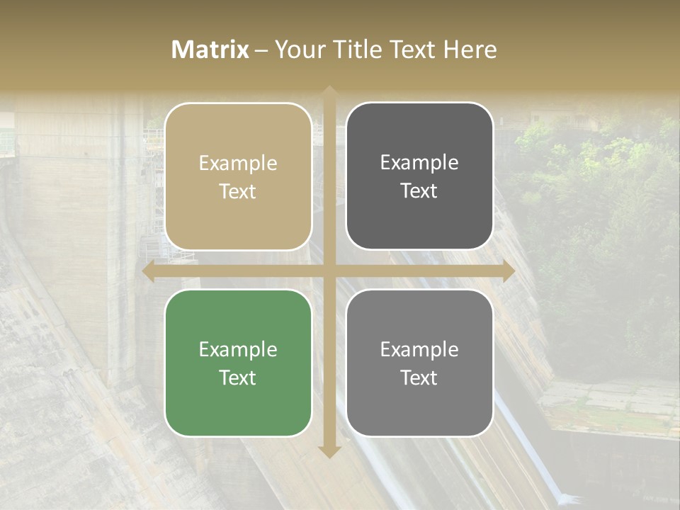 Rio Ebro Embalse De Sobron PowerPoint Template