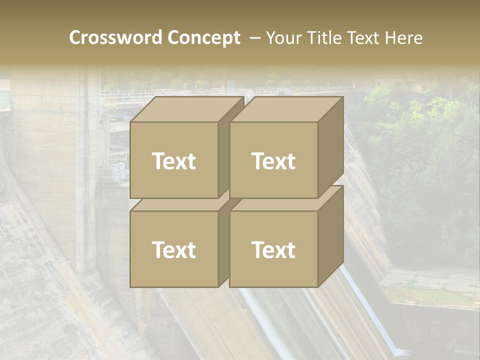 Rio Ebro Embalse De Sobron PowerPoint Template