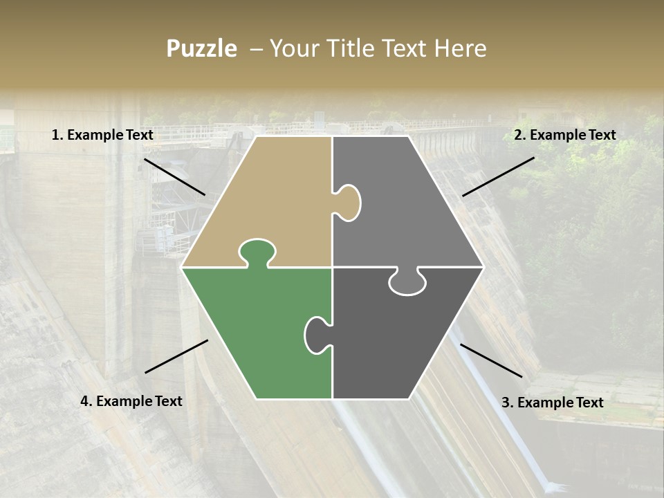 Rio Ebro Embalse De Sobron PowerPoint Template