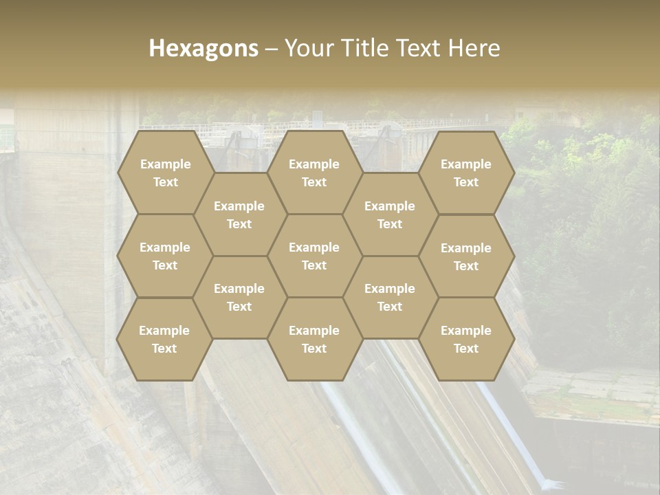 Rio Ebro Embalse De Sobron PowerPoint Template