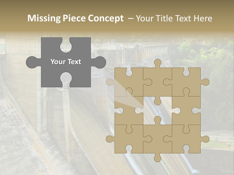 Rio Ebro Embalse De Sobron PowerPoint Template