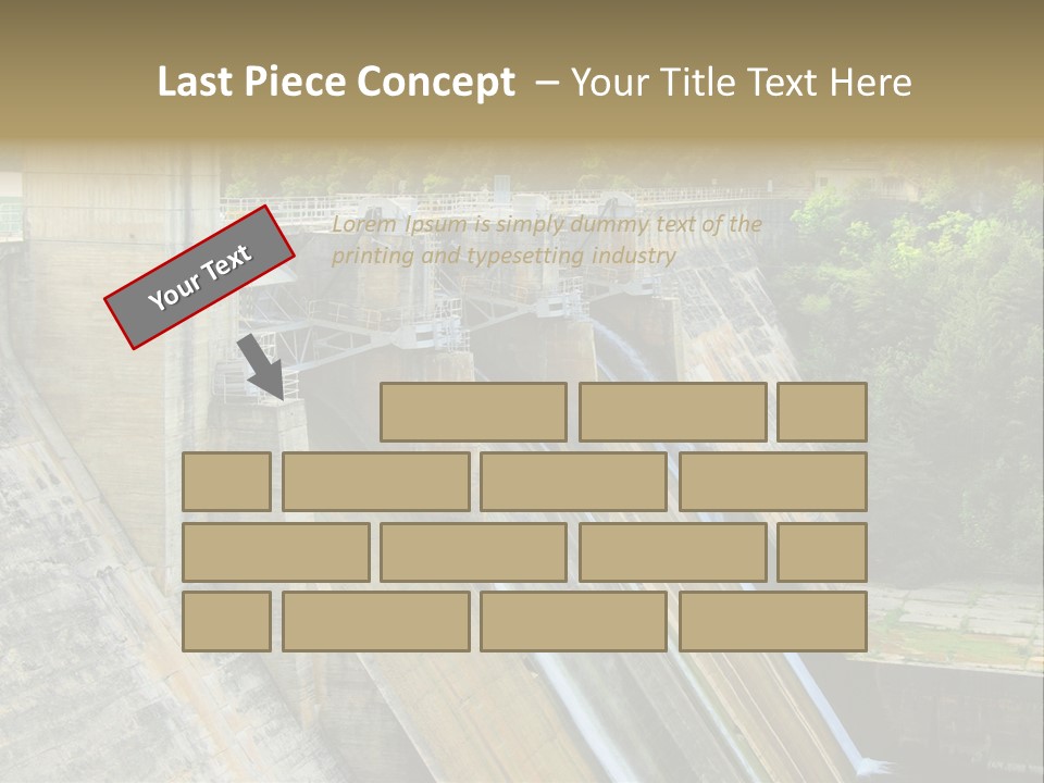 Rio Ebro Embalse De Sobron PowerPoint Template